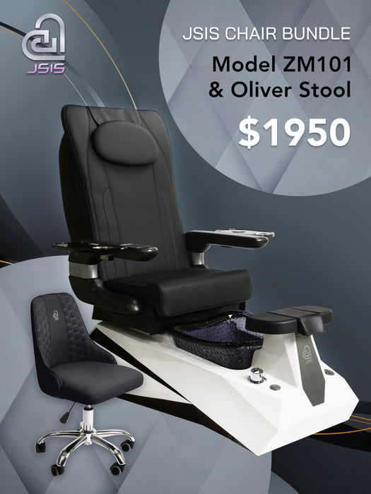 JSIS - Pedicure Spa Chair - ZM101 - FREE Oliver Stool