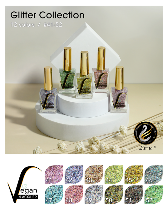 zLacquer | #041 - #052 Glitter Collection - 12 Colors