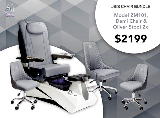 JSIS - Pedicure Spa Chair - ZM101 - FREE Demi & Oliver Stool