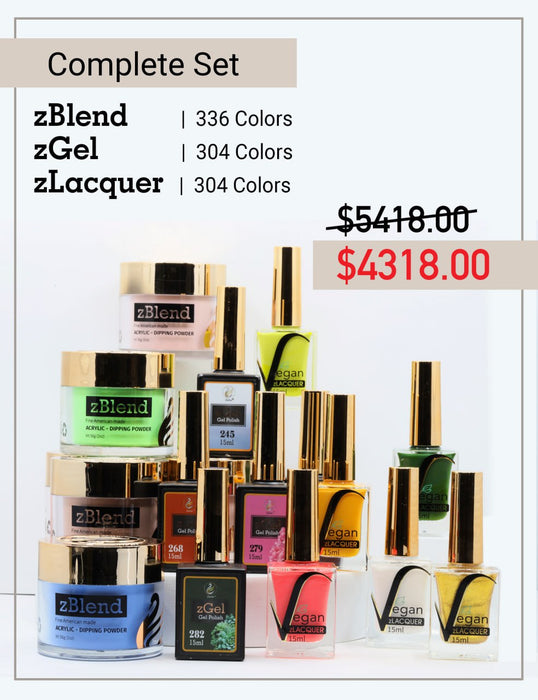 Special Sale - zBlend 336 Colors FREE zGel and zLacquer 304 Colors
