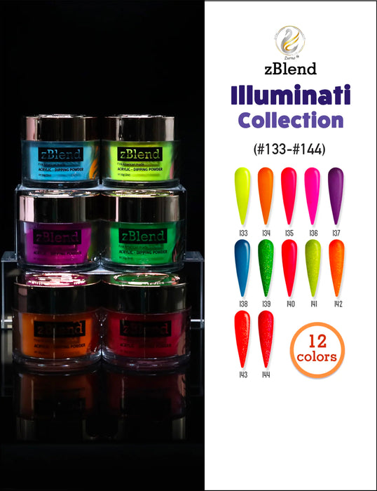 zBlend OR zGel | #133 - #144 Illuminati Collection - 12 Colors