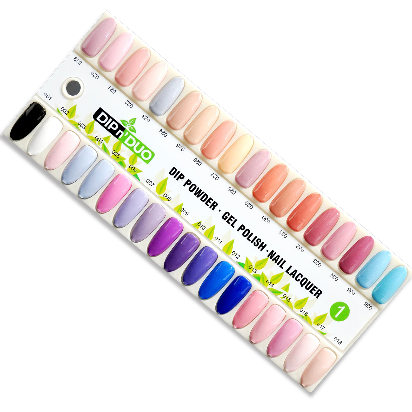 Dip N Duo Samplecolor Chart Optional — Nailsjobs By Zurno 9420