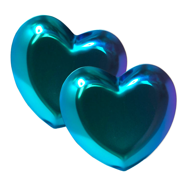 Metal Heart Tray (2pcs) Colorful