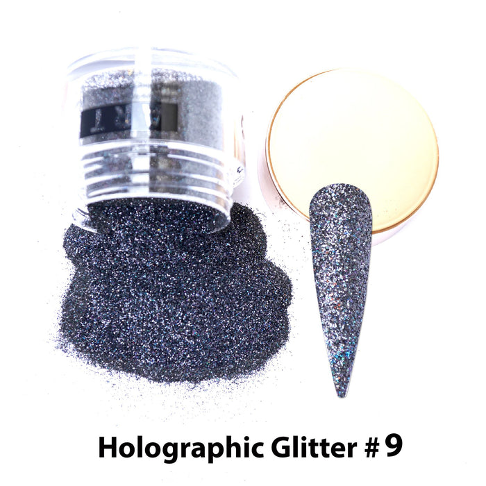 MLOVEW Holographic Nail Foil Glitter,6 Jar Gold Glitter Fake Nail  Confetti,Holographic Glitter Irregular Nail Glitter Powder Nail Sequin  Crafts