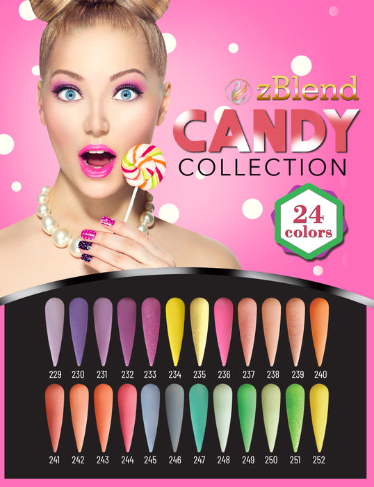 zBlend OR zGel | #229 - #252 Candy Collection - 24 Colors