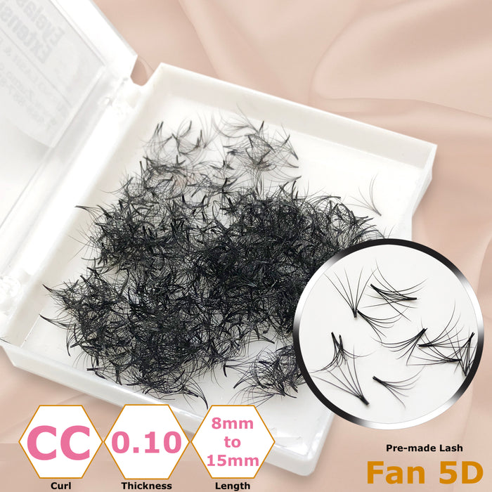 Pre-made Lash - Fan 5D - Curl, Thickness & Length Optional