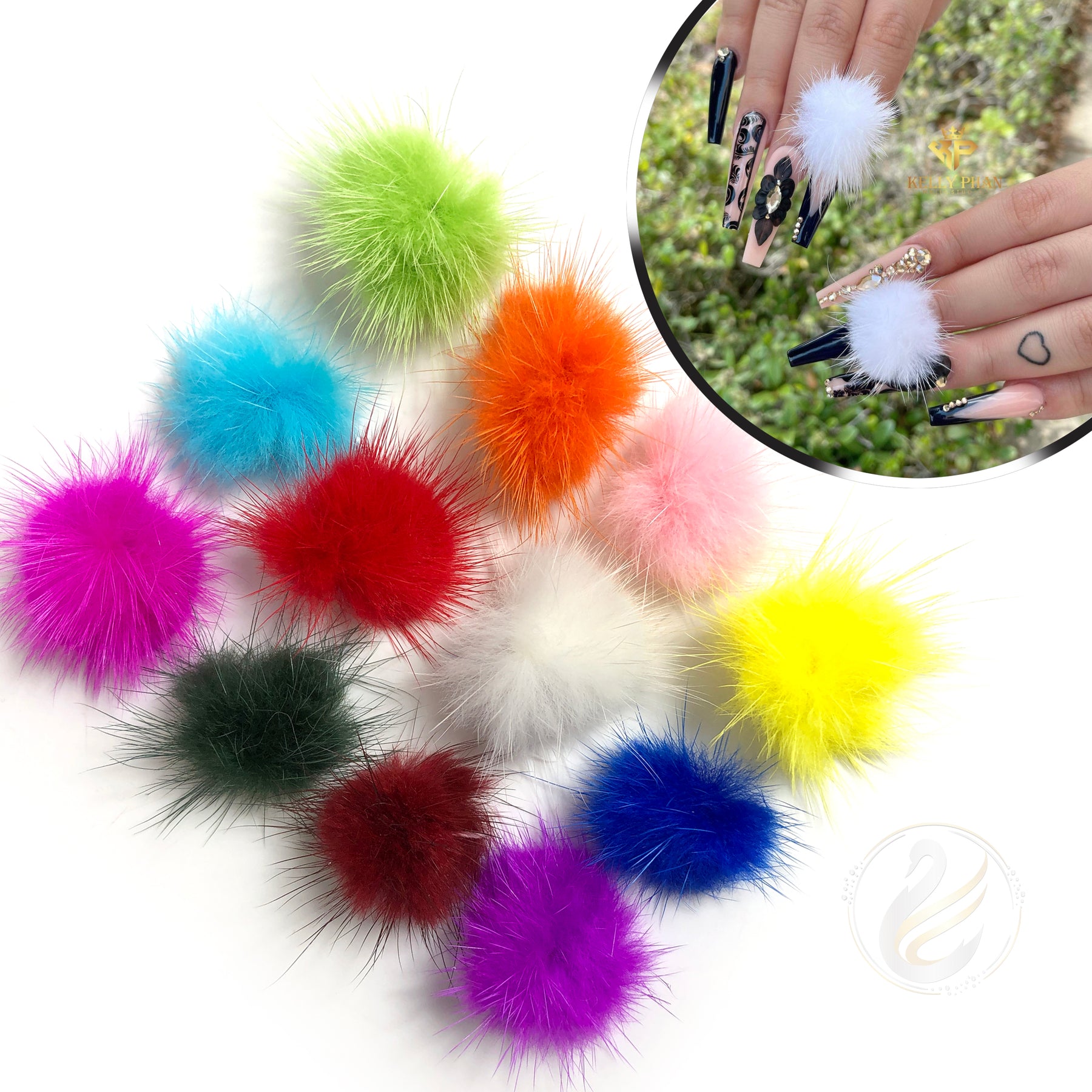 Magnetic Fur Pom Pom Ball For DIY Nail Art Detachable Plush Manicure  Accessory With Fluffy Design From Emmaseasea, $9.52 | DHgate.Com
