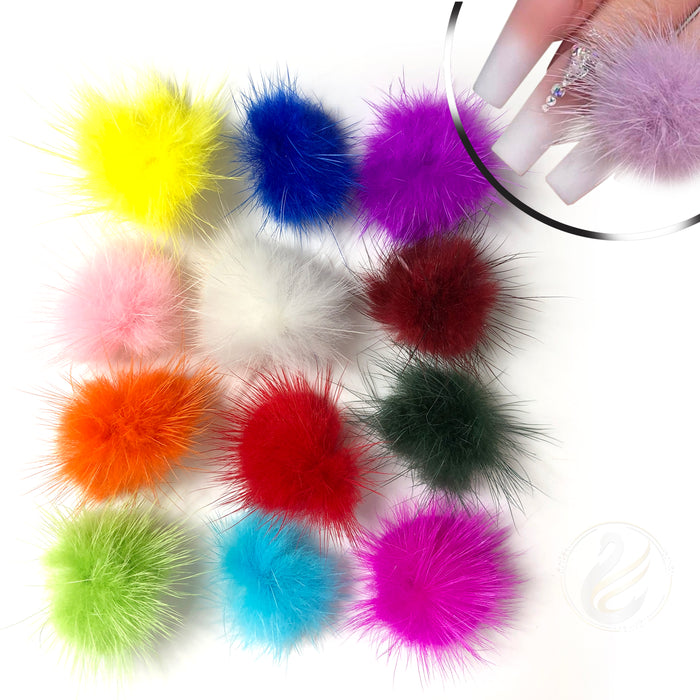 Cheap 24Pcs Plush Ball Lovely Nail Art Charms Decoration Kawaii Magnetic Pompom  Manicure Accessories Nail Supplies for Professionals | Joom