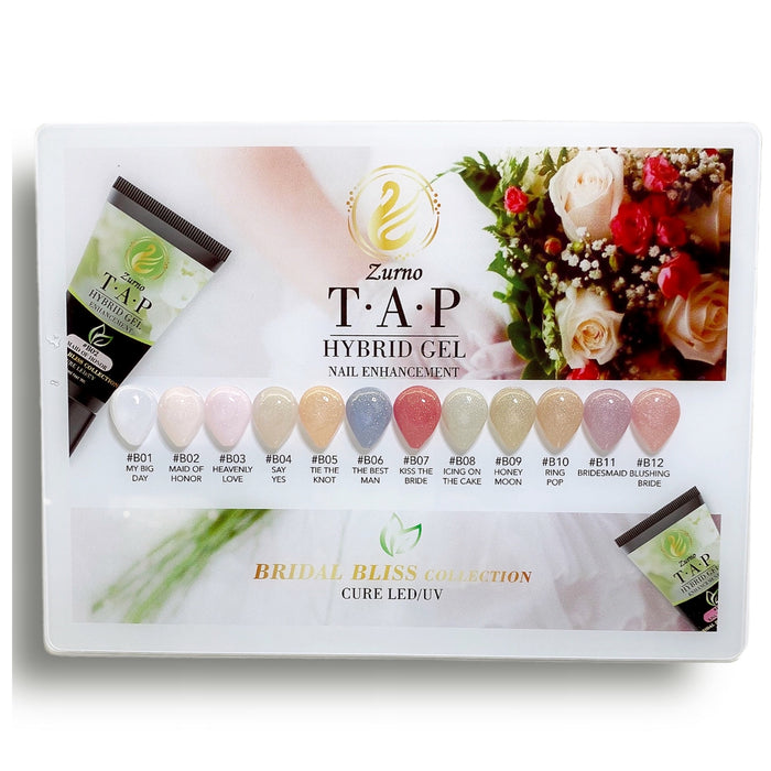T.A.P Gel | Starter Kit - Color Collection Section French Collection - 8 Colors w/ Tools & Color Chart