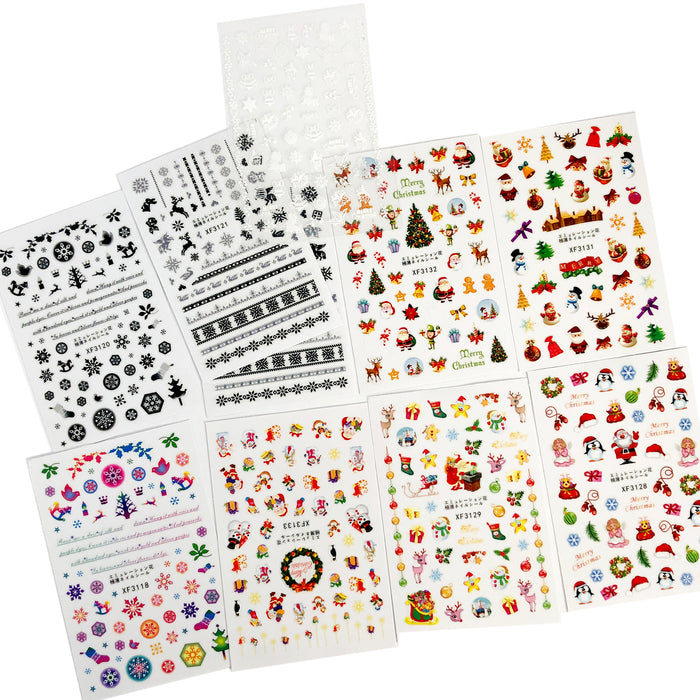 Sticker - Christmas Design - Set 10 pcs