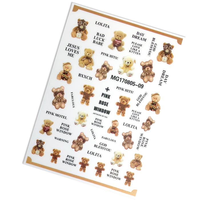 Teddy Bear Sticker Set 2 (2 pcs)