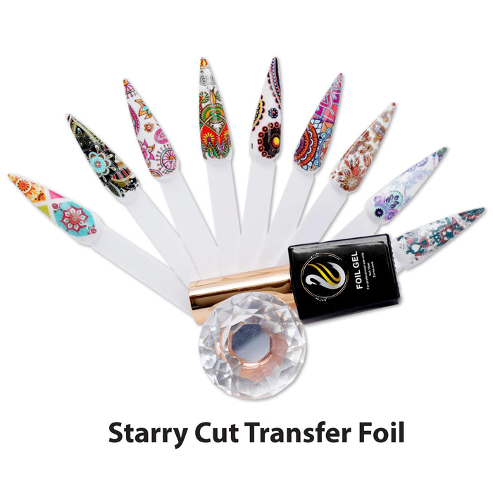 Design Transfer Foil - Holographic Nail Sticker With Different Design