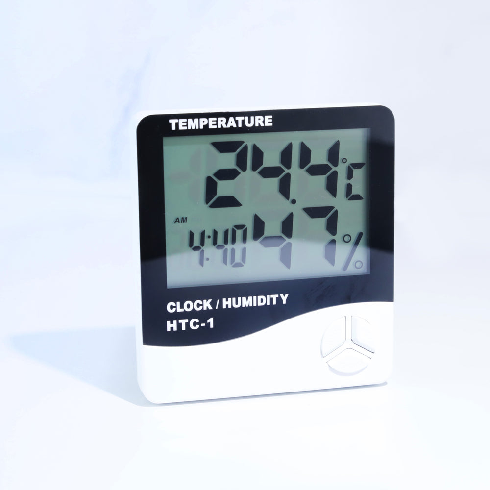 Digital Thermometer and Humidity Gauge with Clock